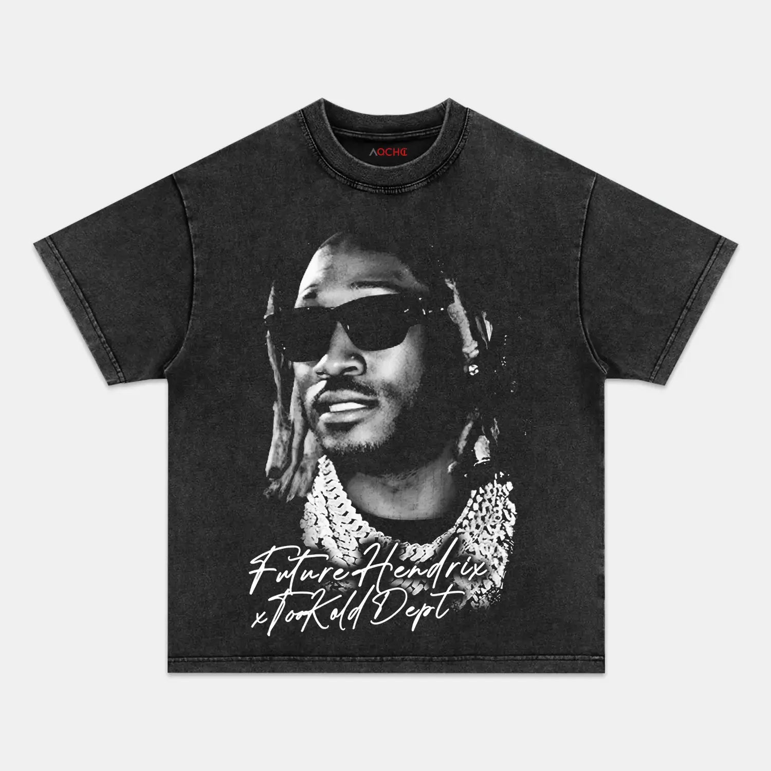 AQCHIC FUTURE HENDRIX Unisex Graphic Heavyweight Cotton Shirt