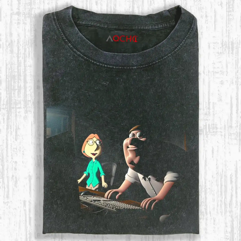 AQCHIC Family Guy Radio Unisex Graphic Heavyweight Cotton Shirt