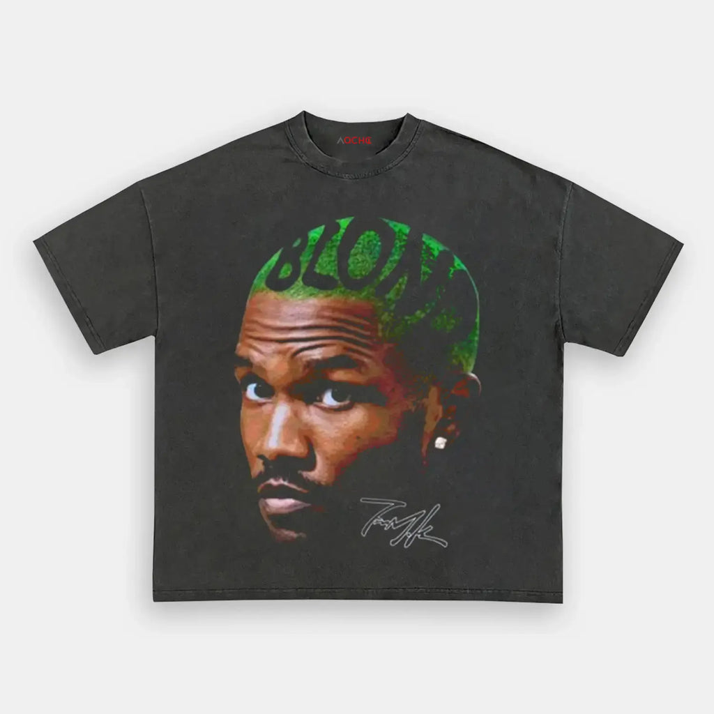 AQCHIC Frank Ocean Blonde Unisex Graphic Heavyweight Cotton Shirt