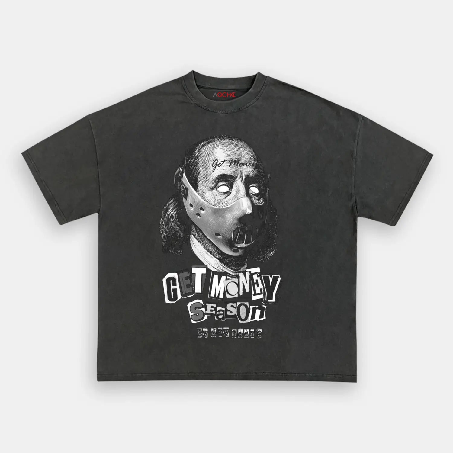 AQCHIC GET MONEY SEASON TEE Unisex Graphic Heavyweight Cotton Shirt