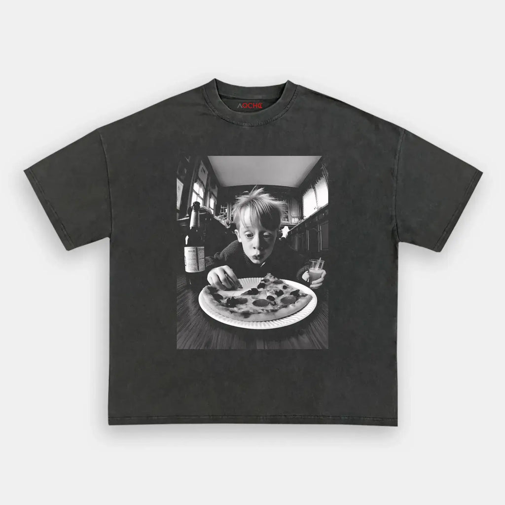 AQCHIC HOME ALONE 2.0 Unisex Graphic Heavyweight Cotton Shirt