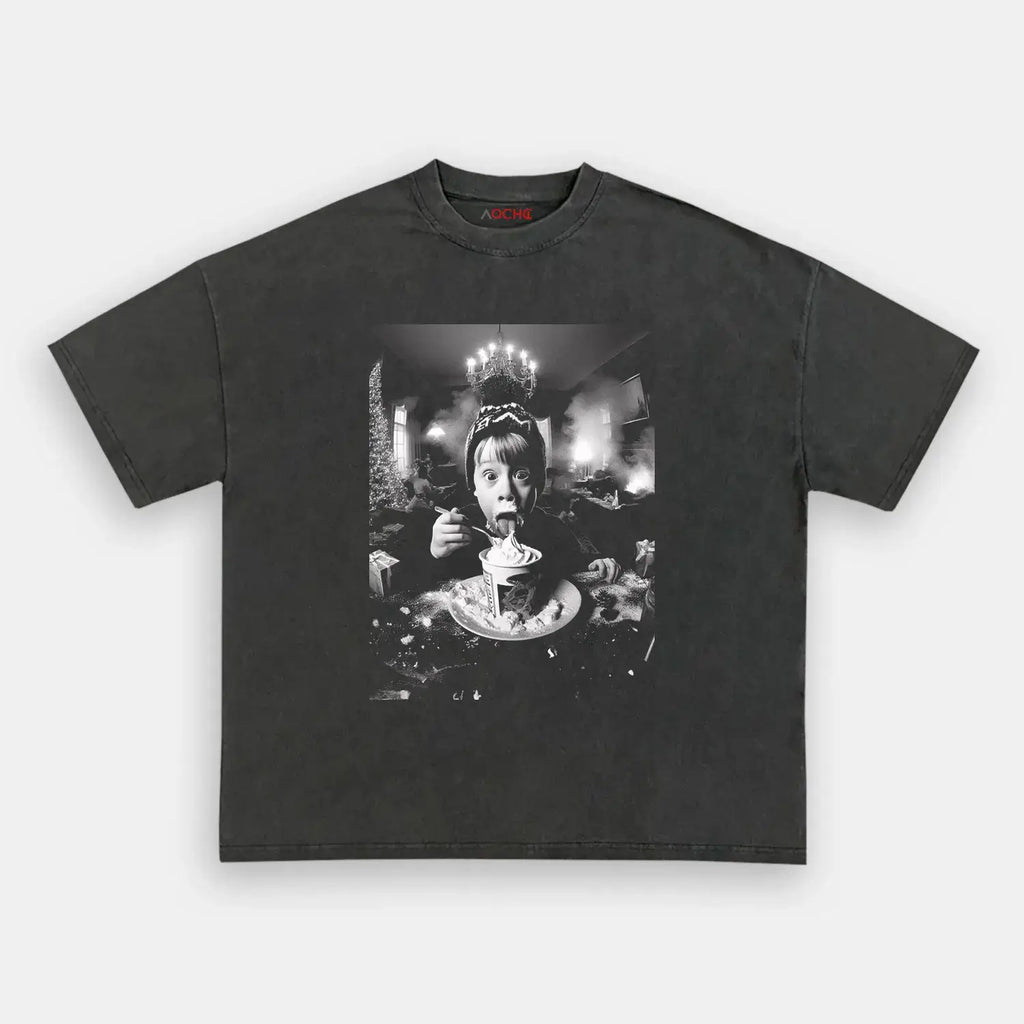AQCHIC Home Alone 7.0 Unisex Graphic Heavyweight Cotton Shirt