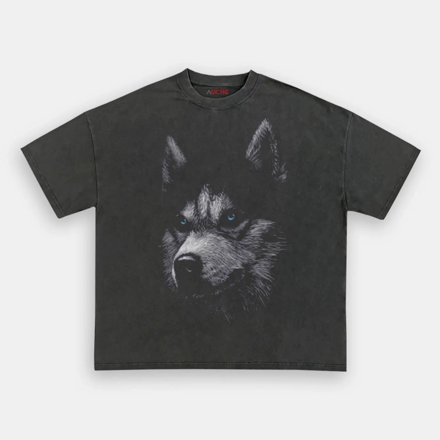 AQCHIC Husky Unisex Graphic Heavyweight Cotton Shirt