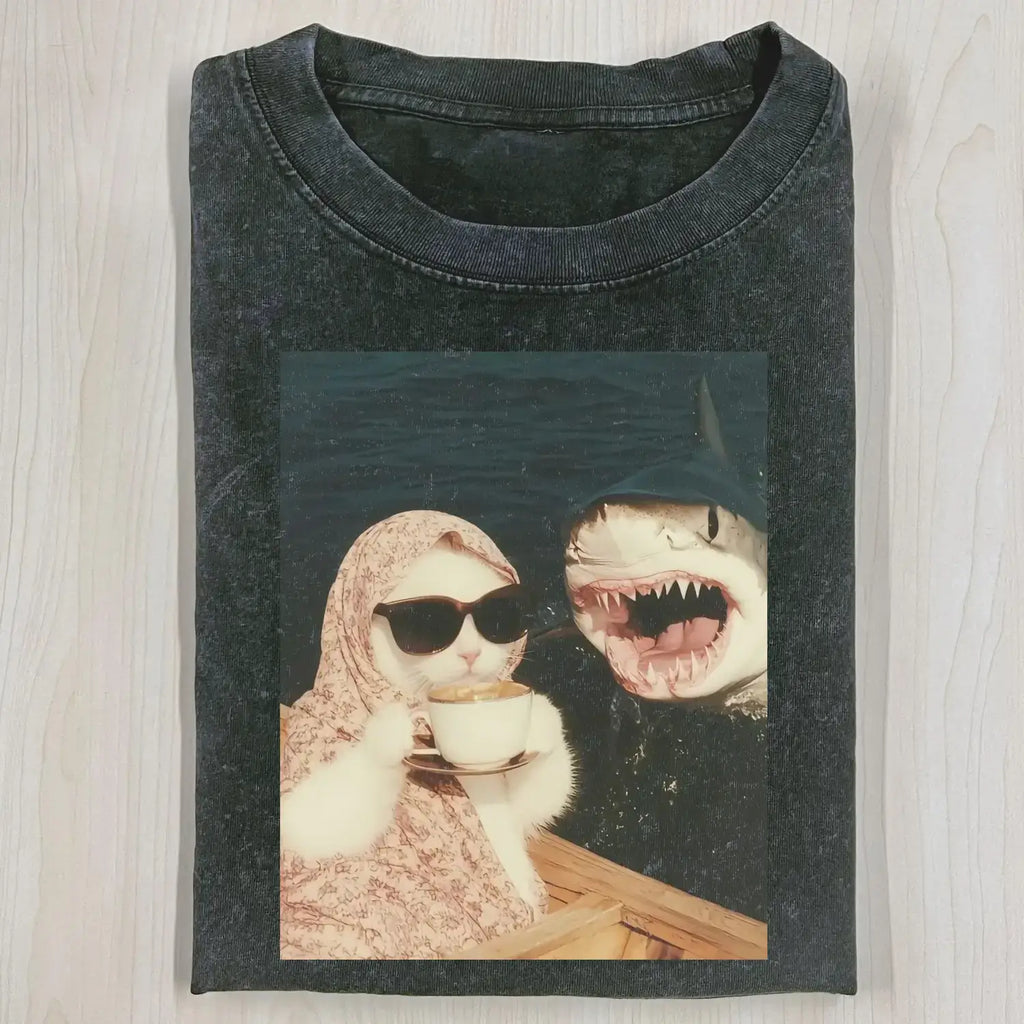AQCHIC JUST A CHILL GIRL 2.0 Unisex Graphic Heavyweight Cotton Shirt