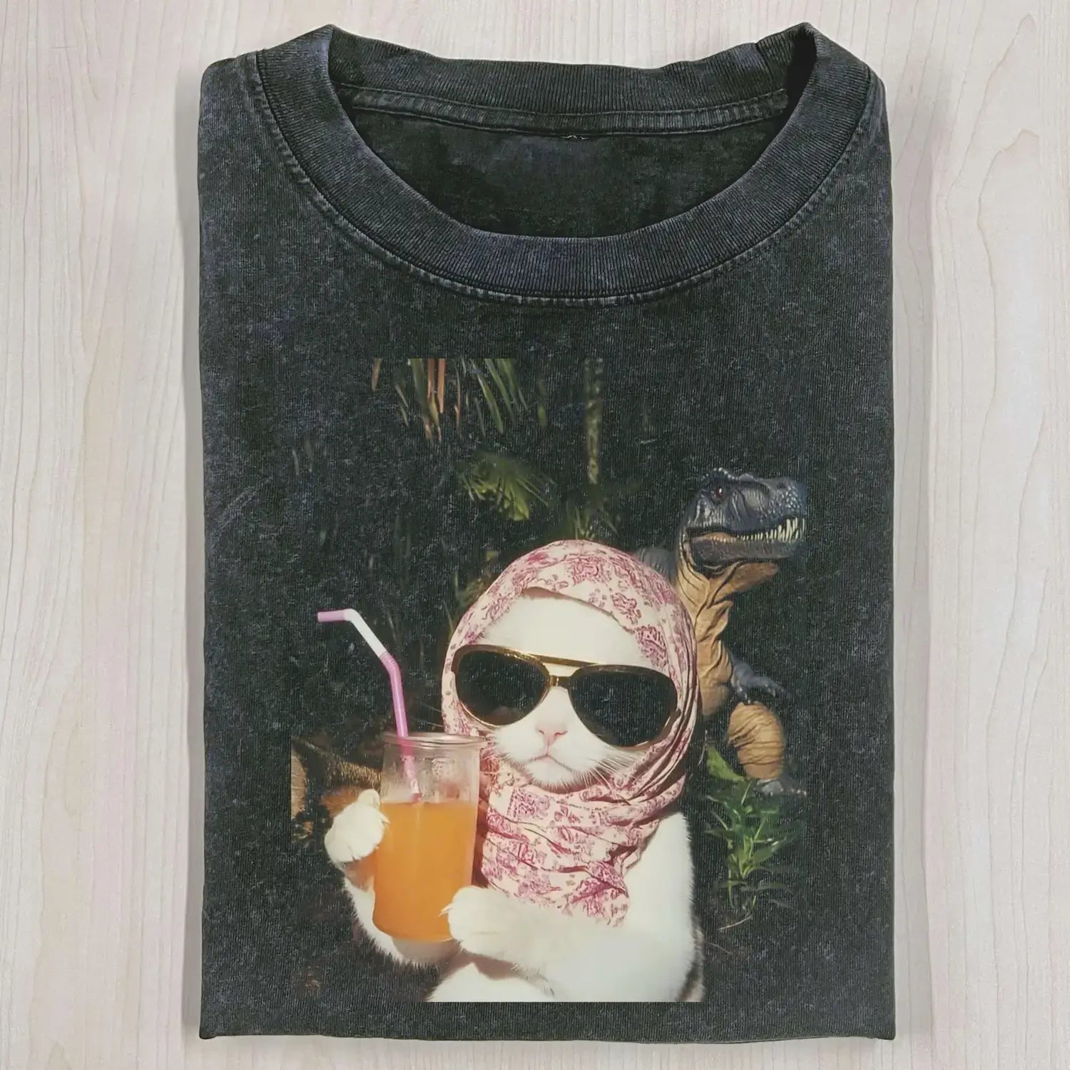AQCHIC Just a Chill Girl 3.0 Unisex Graphic Heavyweight Cotton Shirt