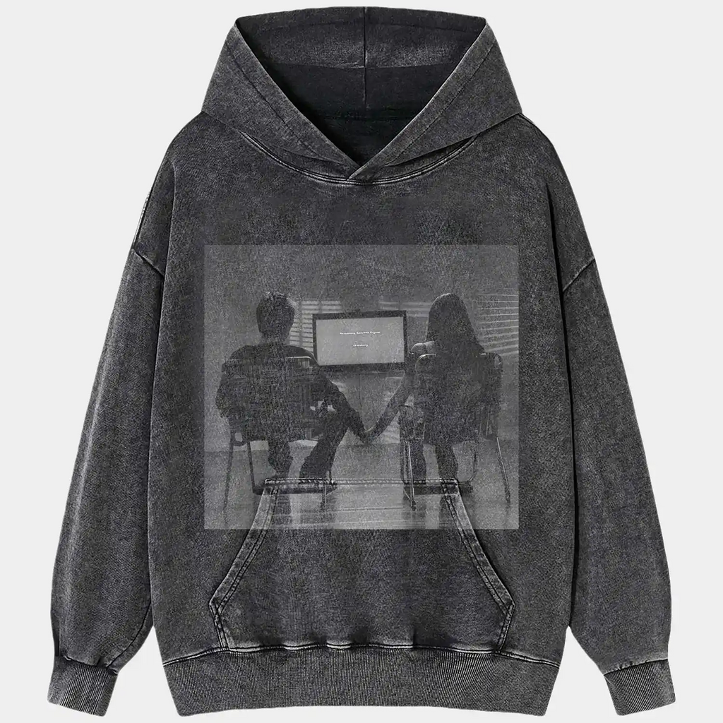 AQCHIC JESSE Y JANE Unisex Graphic Heavyweight Cotton Shirt