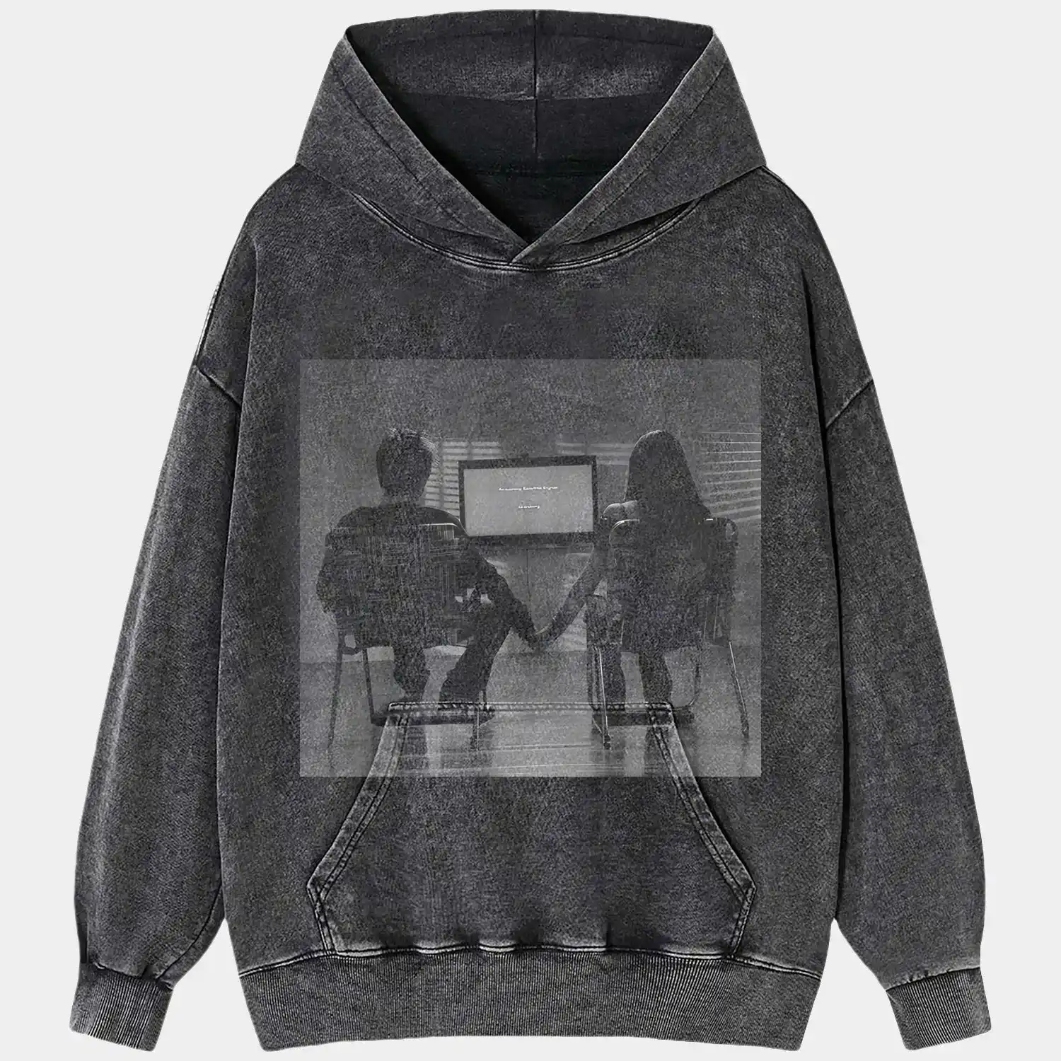 AQCHIC JESSE Y JANE Unisex Graphic Heavyweight Cotton Shirt
