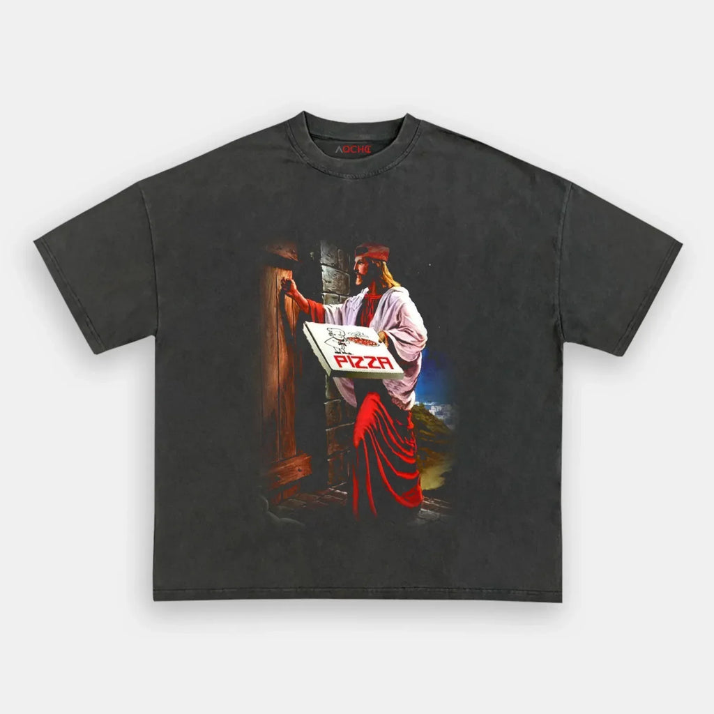AQCHIC Jesus H. Christ Unisex Graphic Heavyweight Cotton Shirt