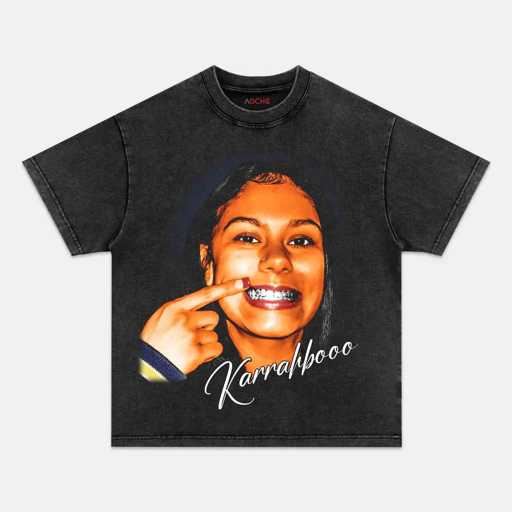 AQCHIC KARRAHBOOO Unisex Graphic Heavyweight Cotton Shirt