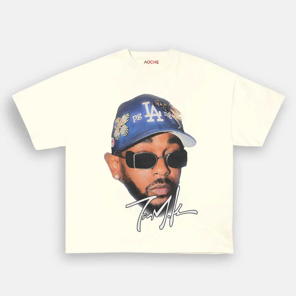 AQCHIC Kendrick Lamar Big Faces Unisex Graphic Heavyweight Cotton Shirt