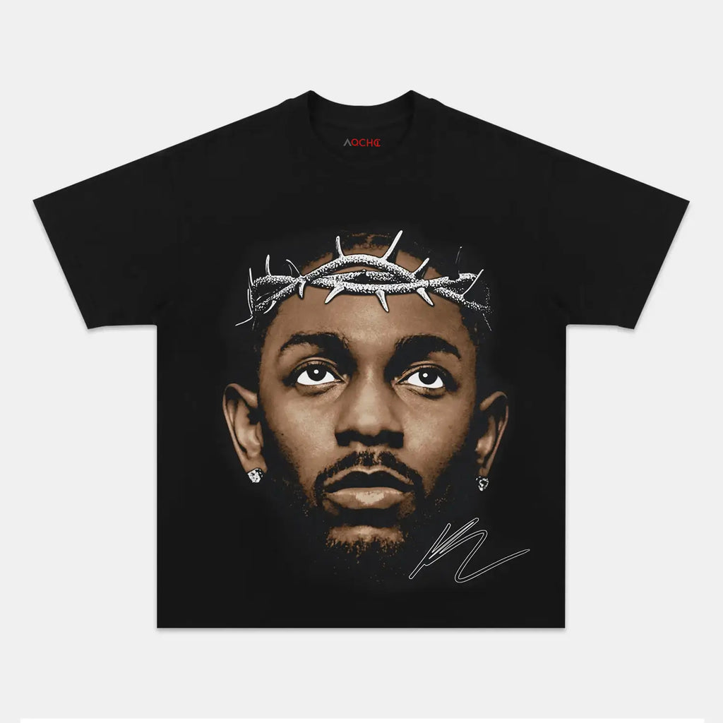 AQCHIC Kendrick Lamar Unisex Graphic Heavyweight Cotton Shirt