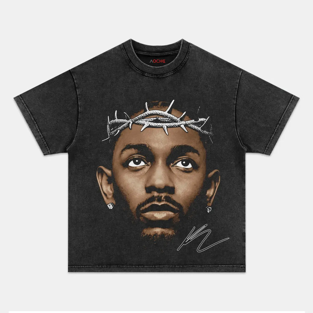 AQCHIC Kendrick Lamar Unisex Graphic Heavyweight Cotton Shirt