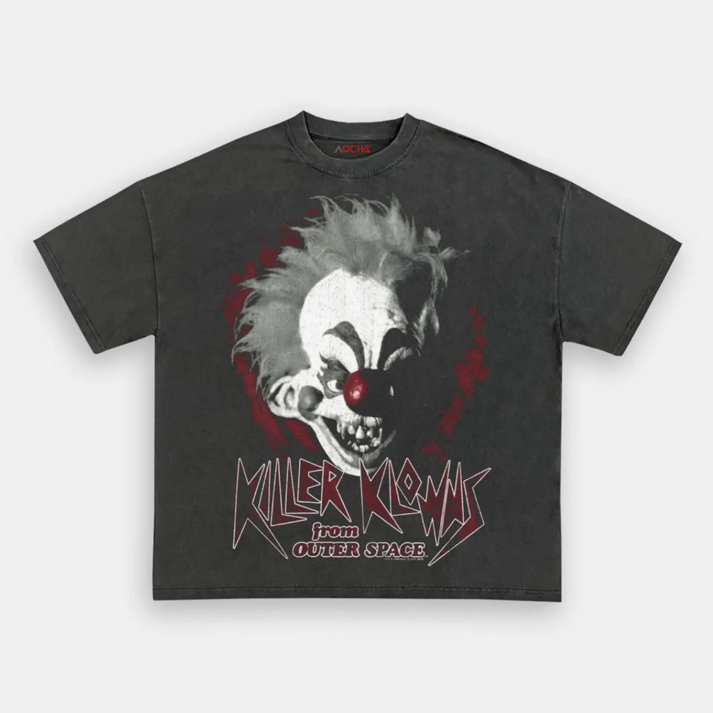 AQCHIC Killer Klowns From Outer Space Unisex Graphic Heavyweight Cotton Shirt