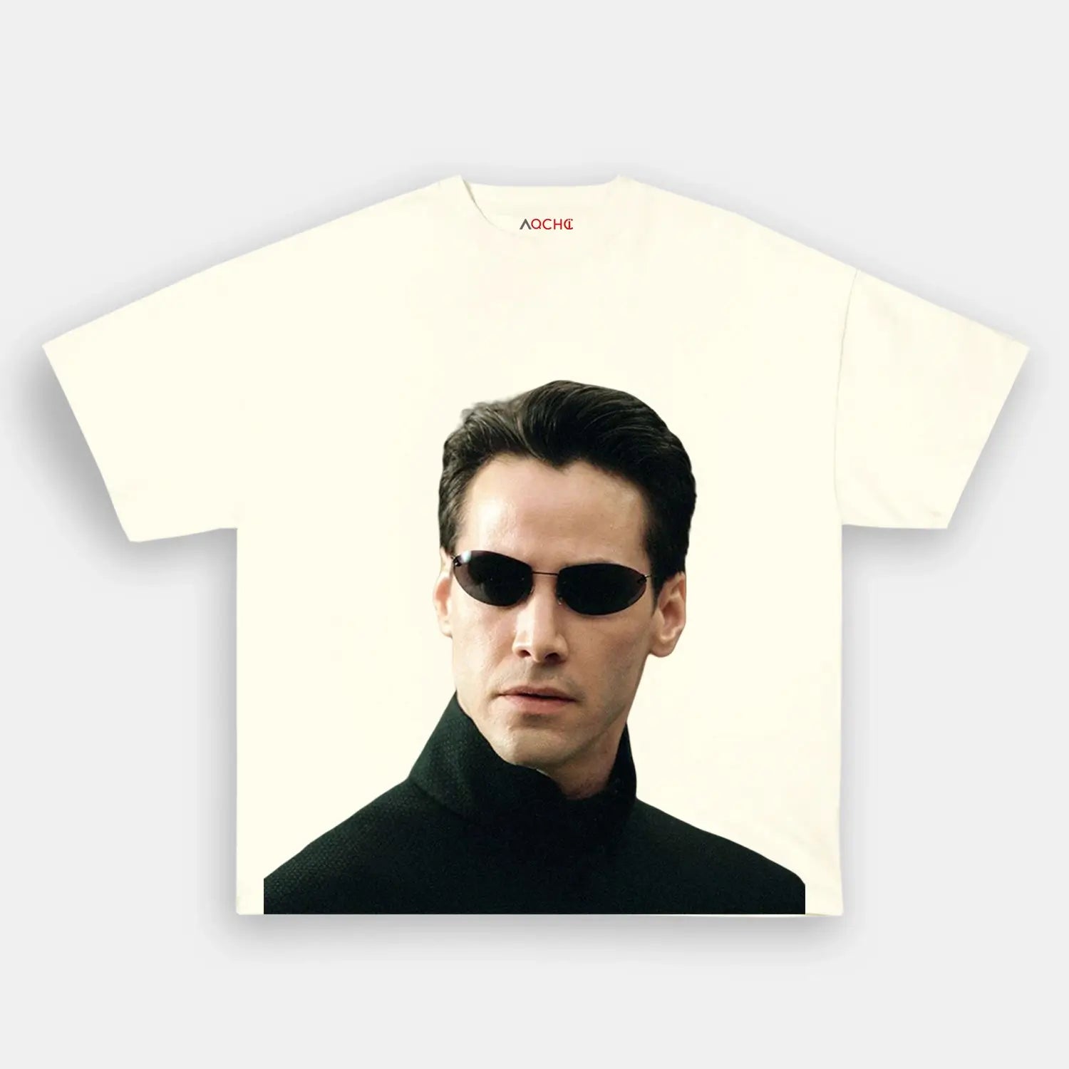 AQCHIC KEANU REEVES Unisex Graphic Heavyweight Cotton Shirt