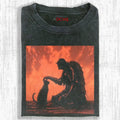 AQCHIC KNIGHT AND CAT 4.0 Unisex Graphic Heavyweight Cotton Shirt