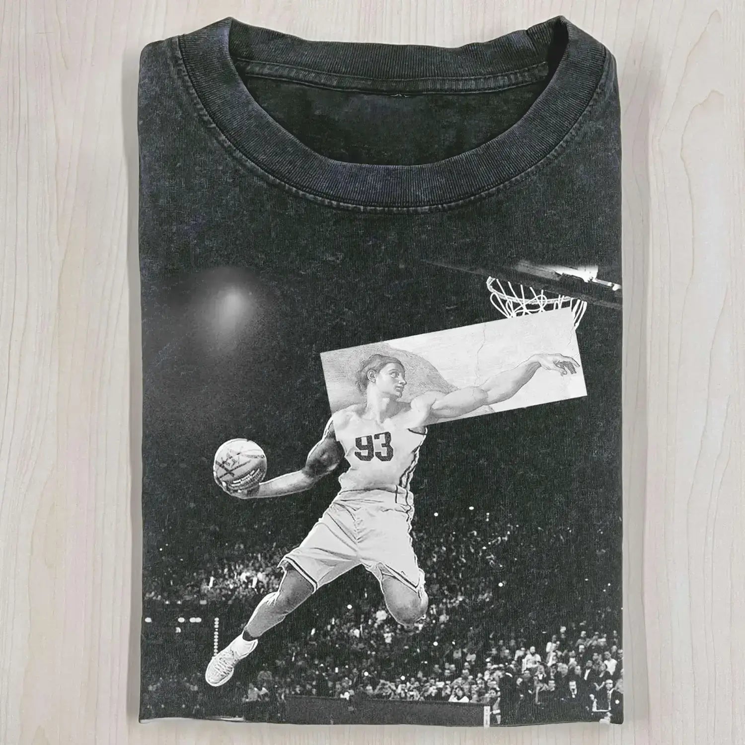 AQCHIC LAKERS93 Unisex Graphic Heavyweight Cotton Shirt