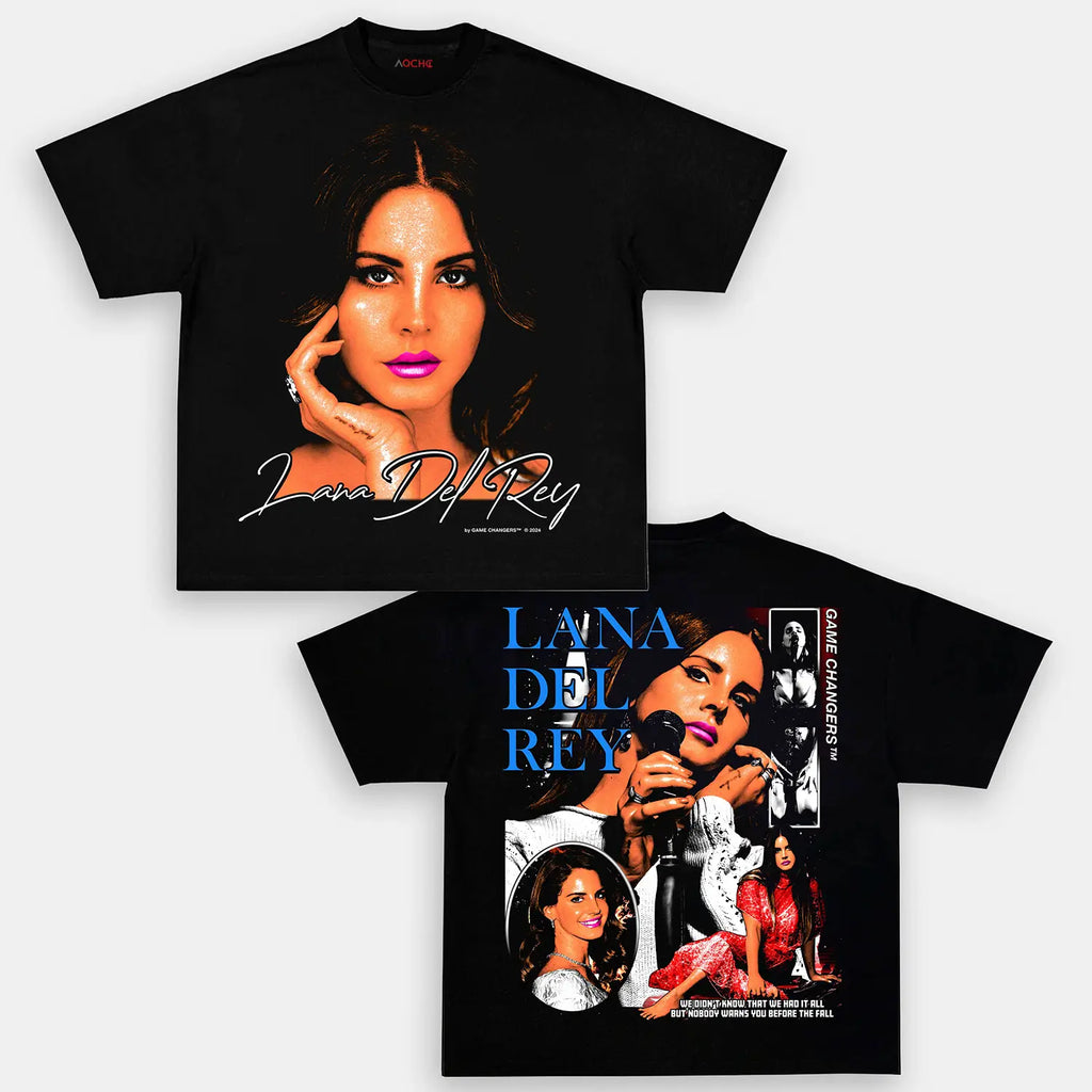 AQCHIC Lana Del Rey Unisex Graphic Heavyweight Cotton Shirt