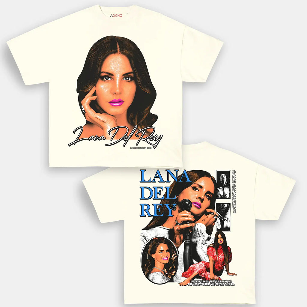 AQCHIC Lana Del Rey Unisex Graphic Heavyweight Cotton Shirt