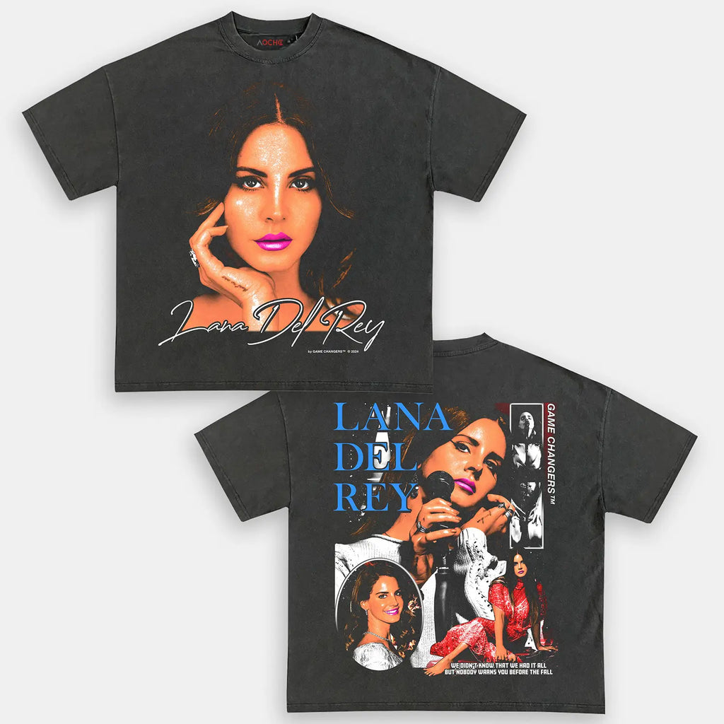 AQCHIC Lana Del Rey Unisex Graphic Heavyweight Cotton Shirt
