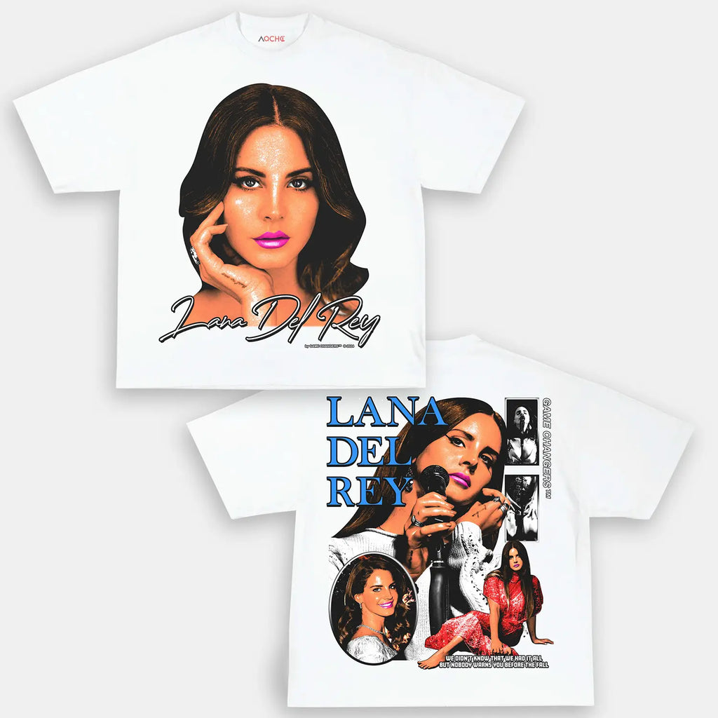 AQCHIC Lana Del Rey Unisex Graphic Heavyweight Cotton Shirt
