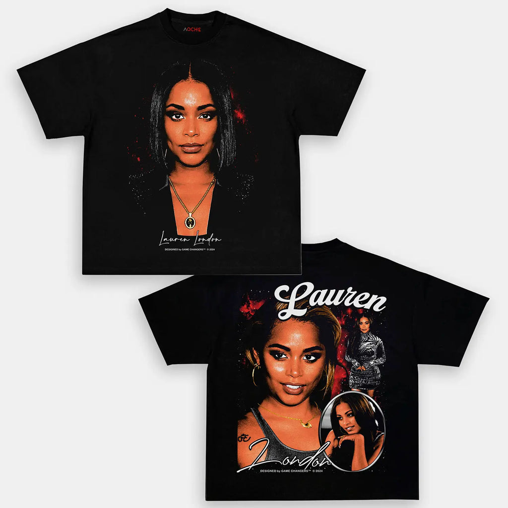 AQCHIC LAUREN LONDON Unisex Graphic Heavyweight Cotton Shirt