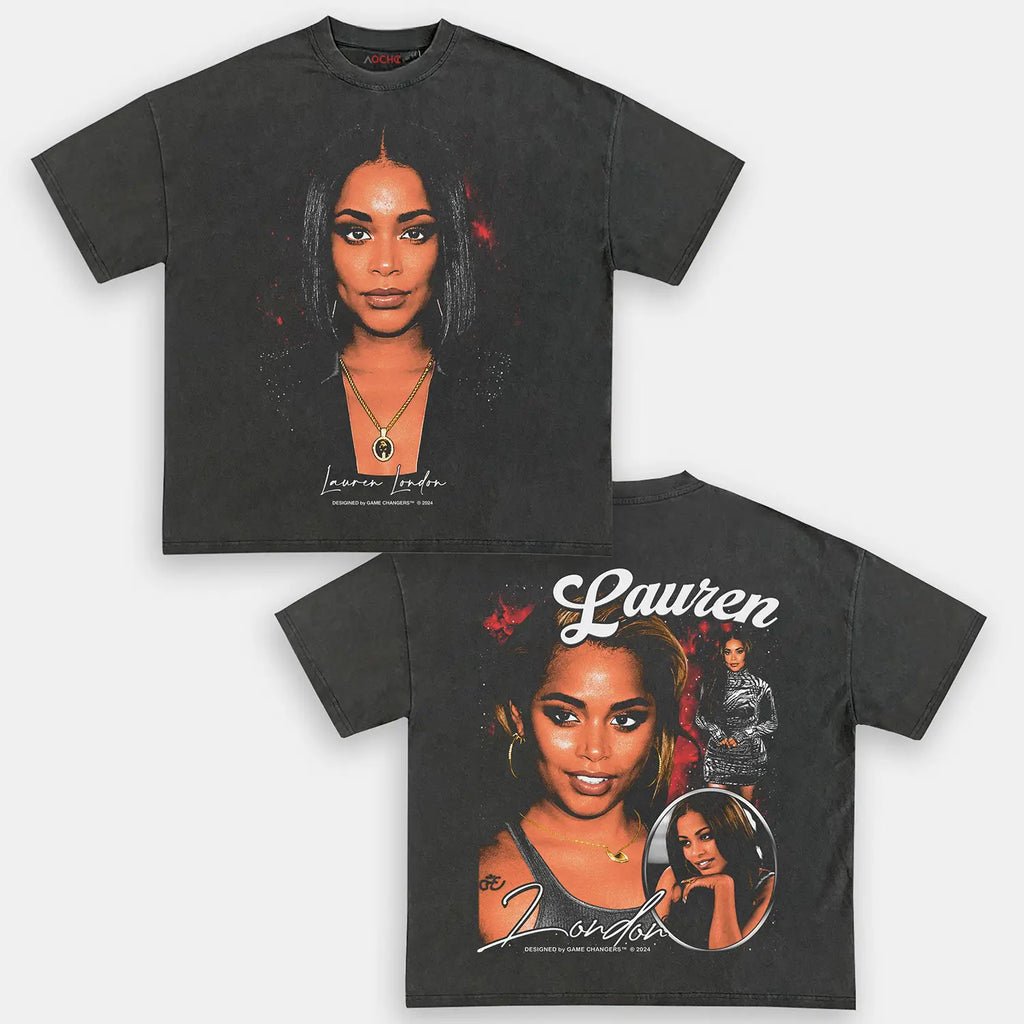 AQCHIC LAUREN LONDON Unisex Graphic Heavyweight Cotton Shirt