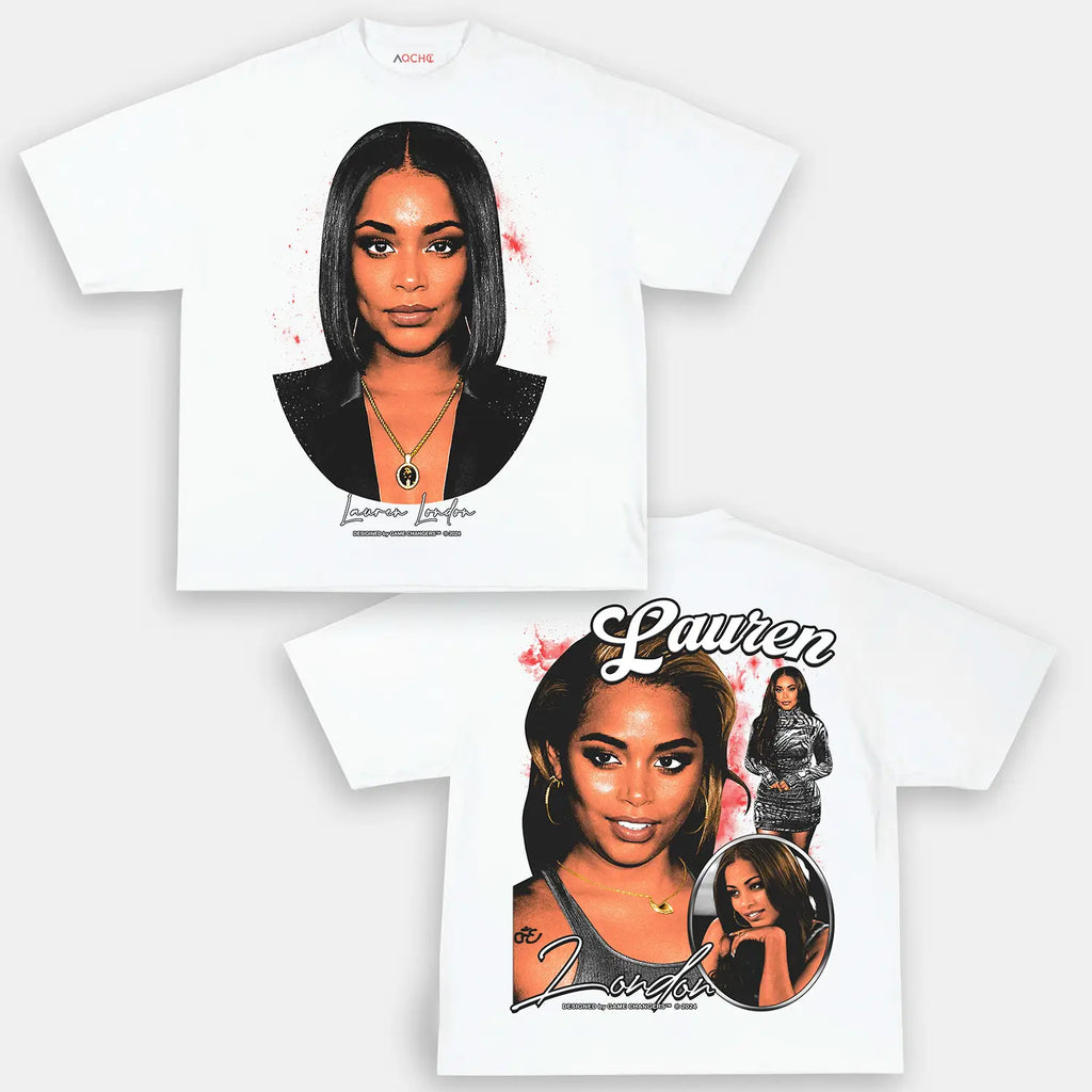 AQCHIC LAUREN LONDON Unisex Graphic Heavyweight Cotton Shirt