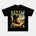 AQCHIC Lirili Larila Funny Unisex Graphic Heavyweight Cotton Shirt