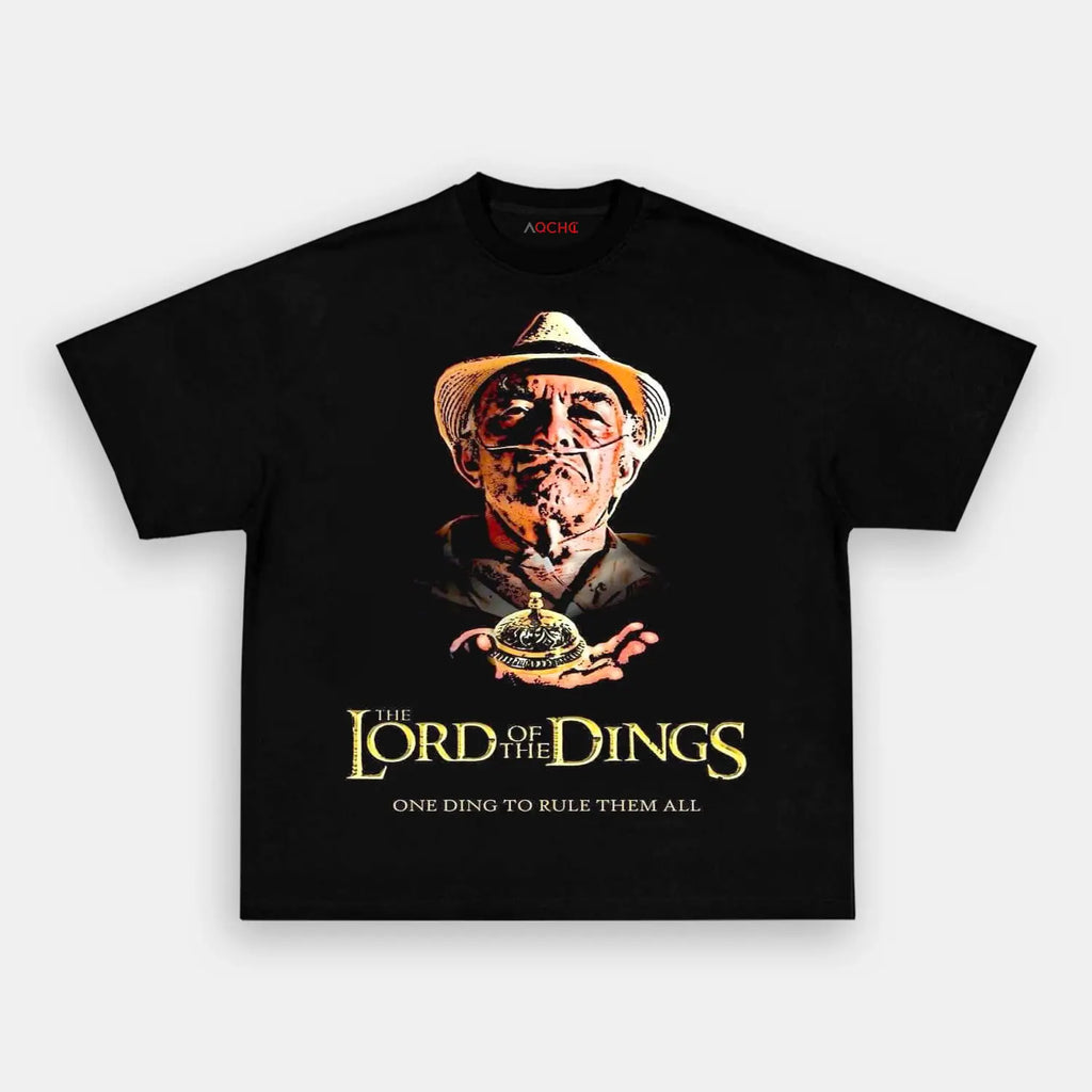AQCHIC Lord of The Dings Unisex Graphic Heavyweight Cotton Shirt