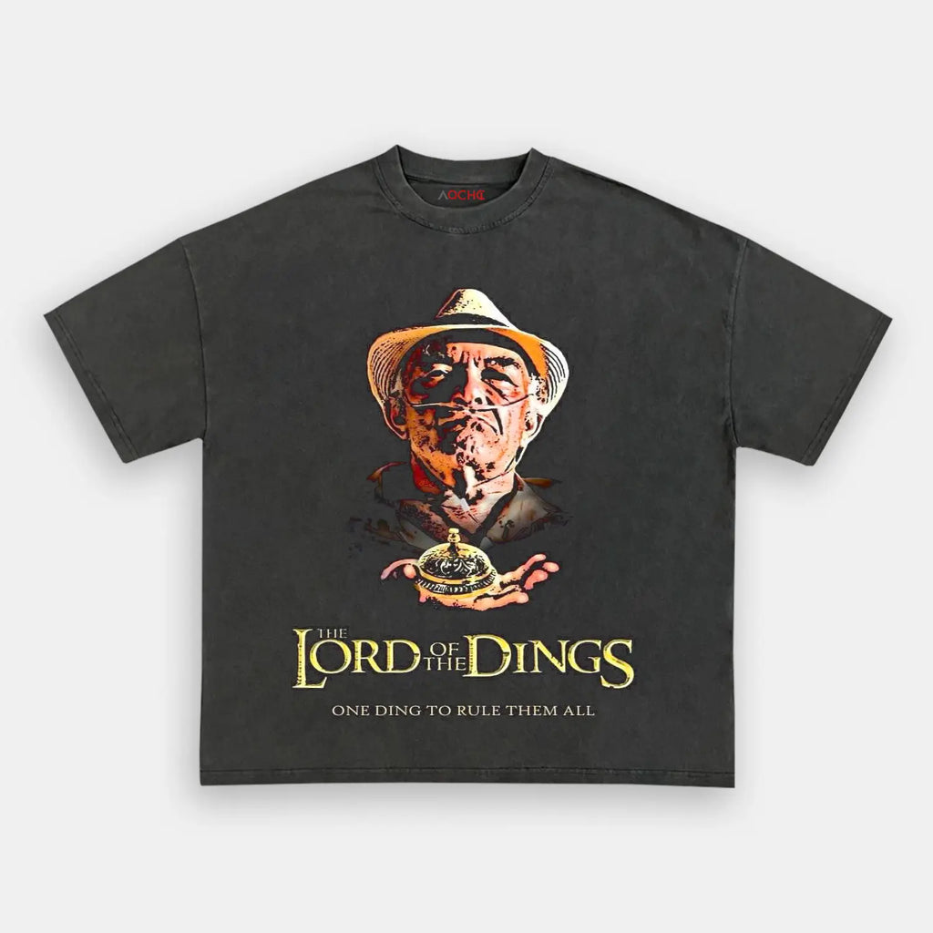 AQCHIC Lord of The Dings Unisex Graphic Heavyweight Cotton Shirt