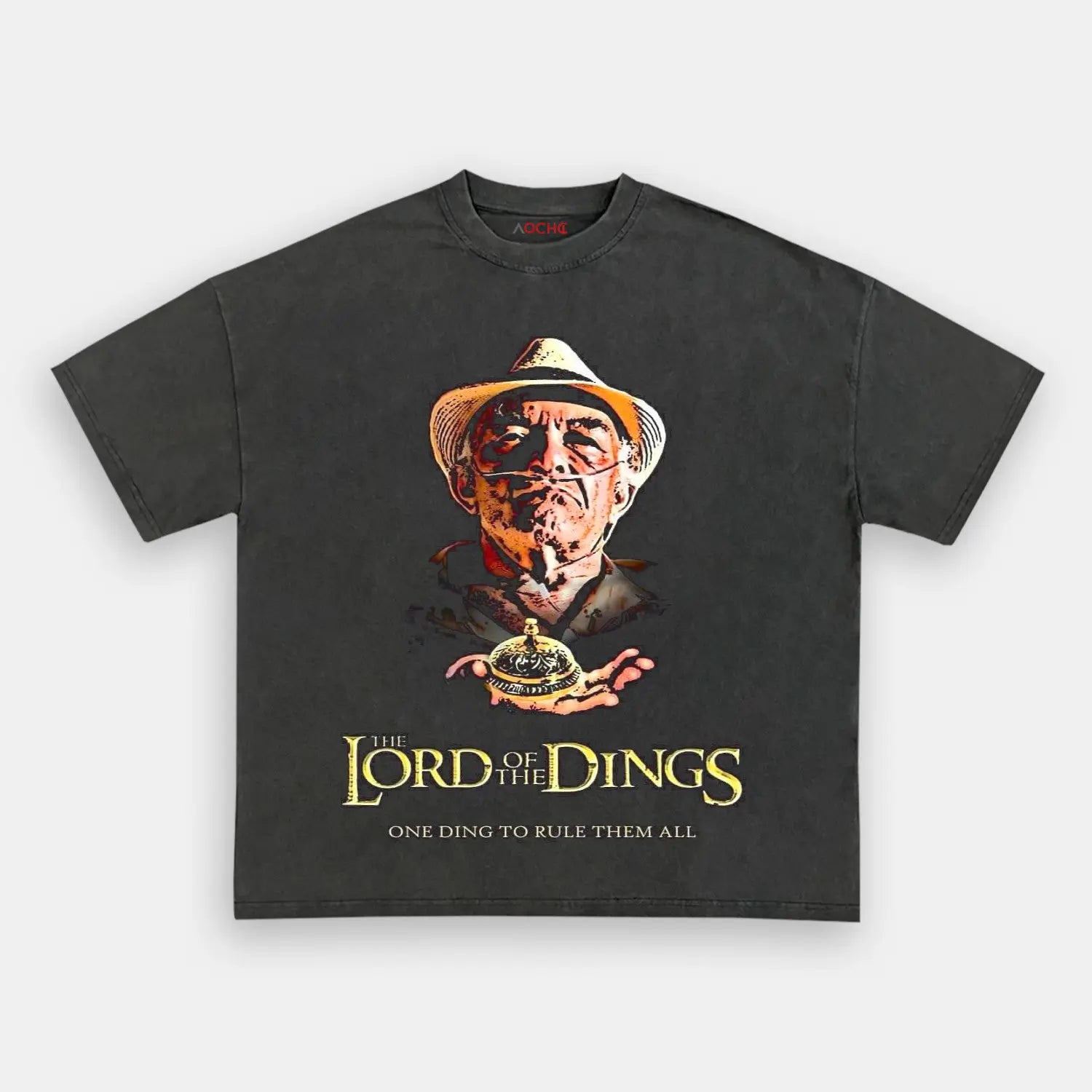 AQCHIC Lord of The Dings Unisex Graphic Heavyweight Cotton Shirt