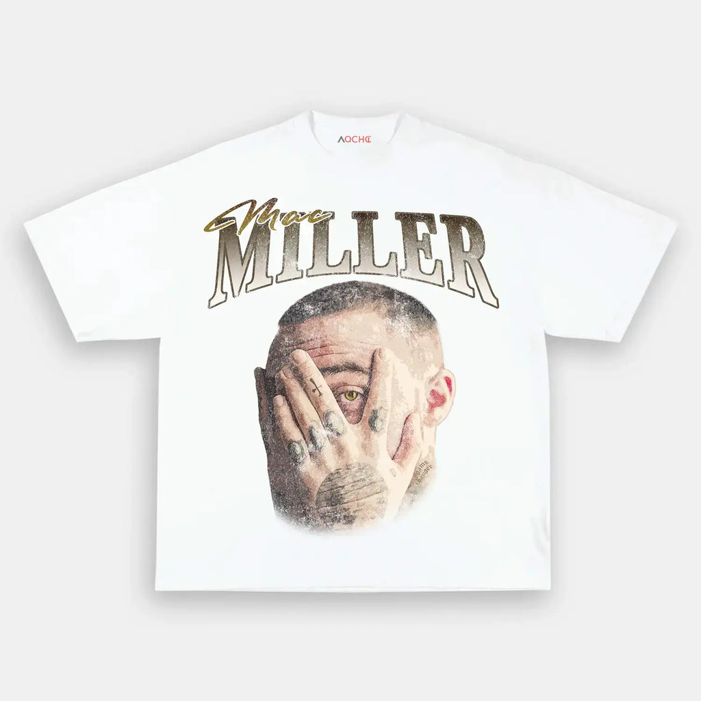 AQCHIC Mac Miller Unisex Graphic Heavyweight Cotton Shirt