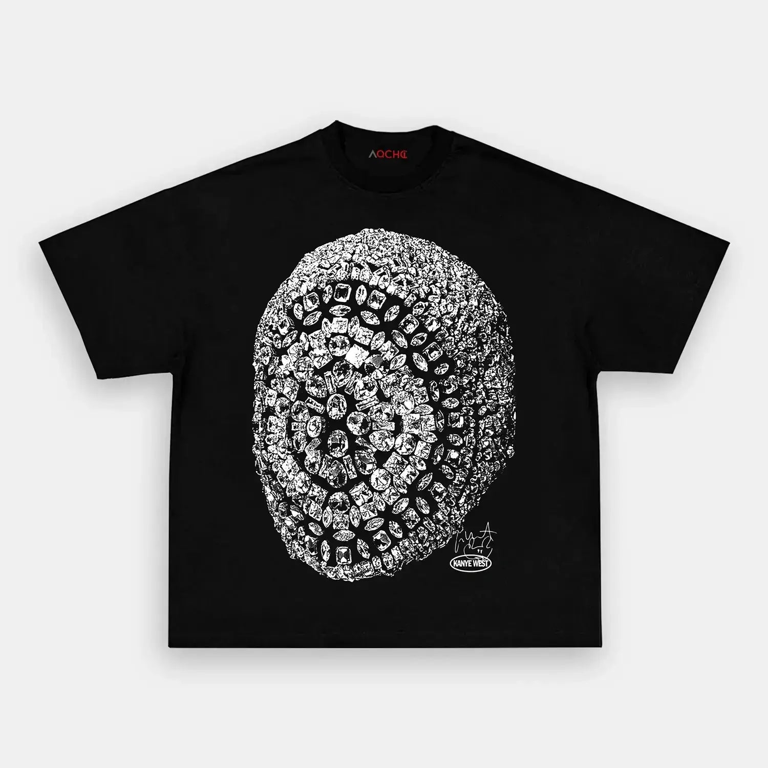 AQCHIC Margiela Mask Unisex Graphic Heavyweight Cotton Shirt
