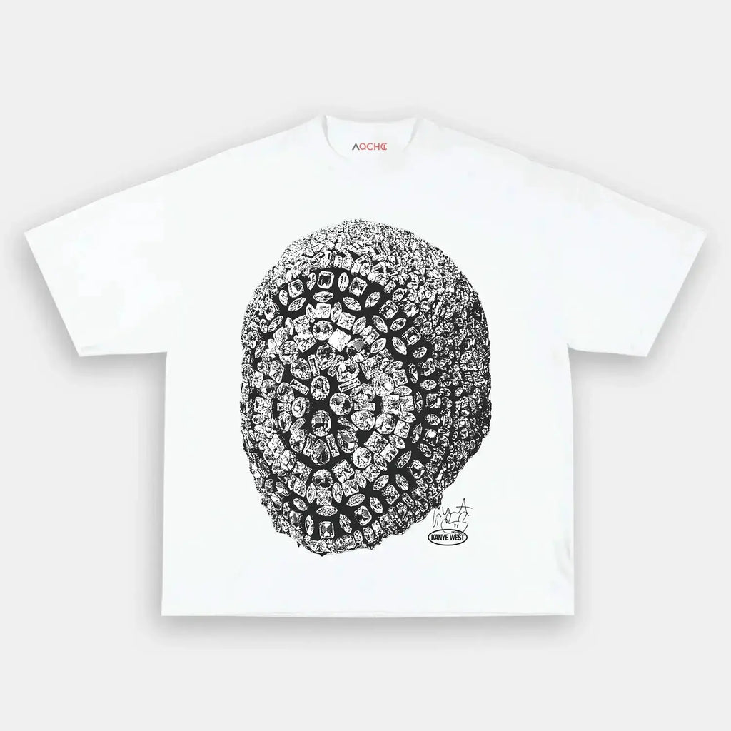 AQCHIC Margiela Mask Unisex Graphic Heavyweight Cotton Shirt