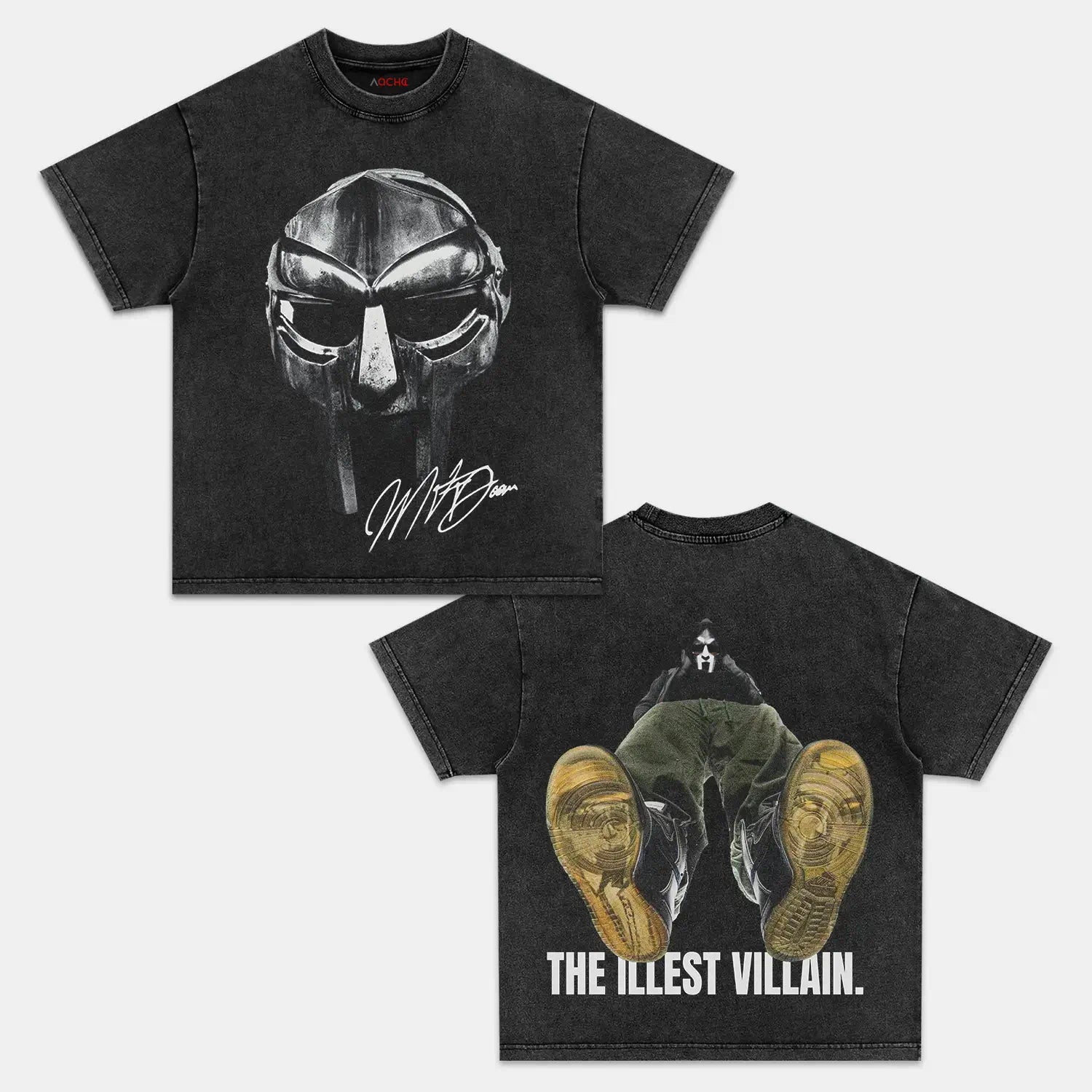 AQCHIC MF DOOM Unisex Graphic Heavyweight Cotton Shirt