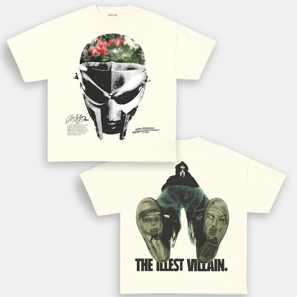 AQCHIC MF DOOM V3 Unisex Graphic Heavyweight Cotton Shirt