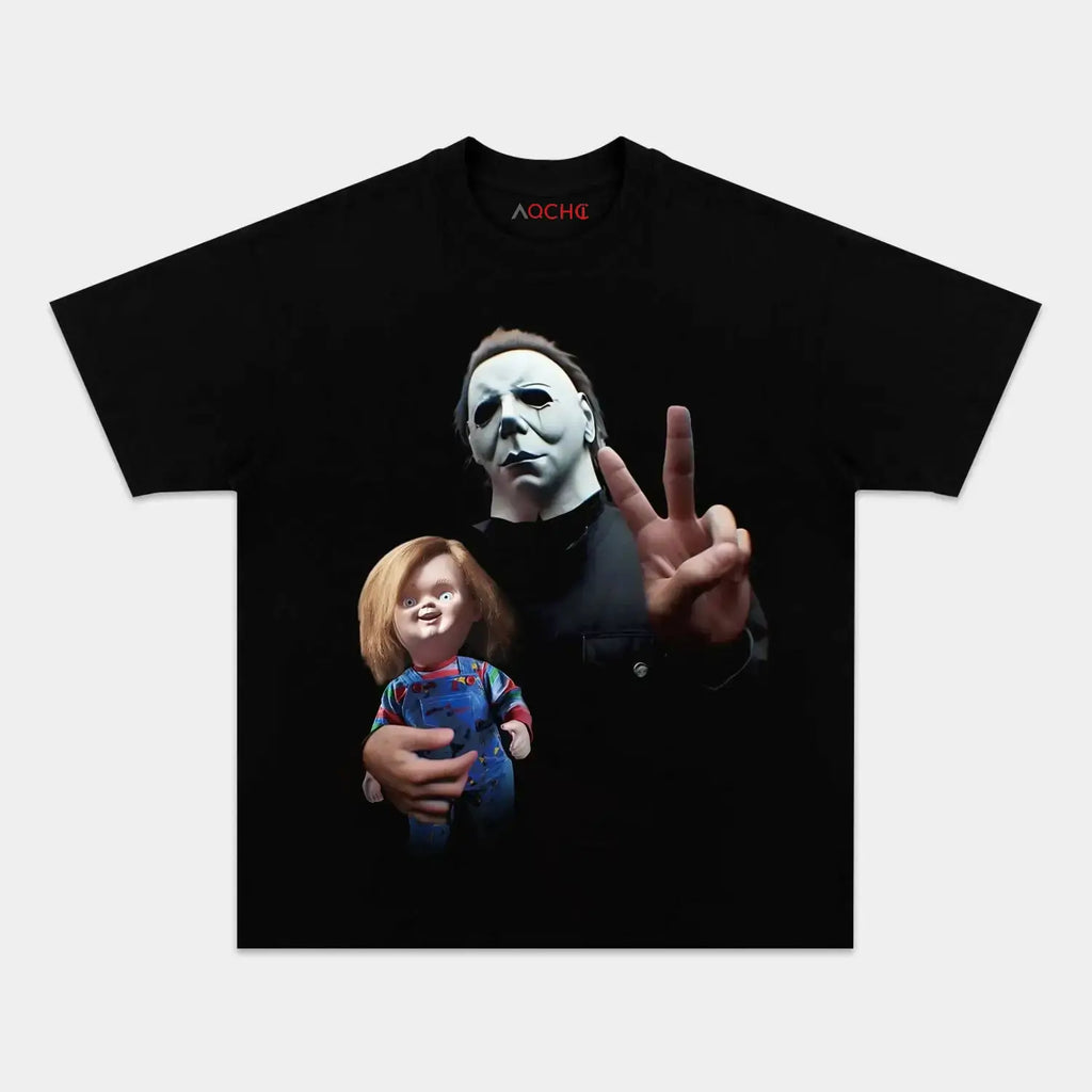 AQCHIC MICHAEL MYERS V3 Unisex Graphic Heavyweight Cotton Shirt