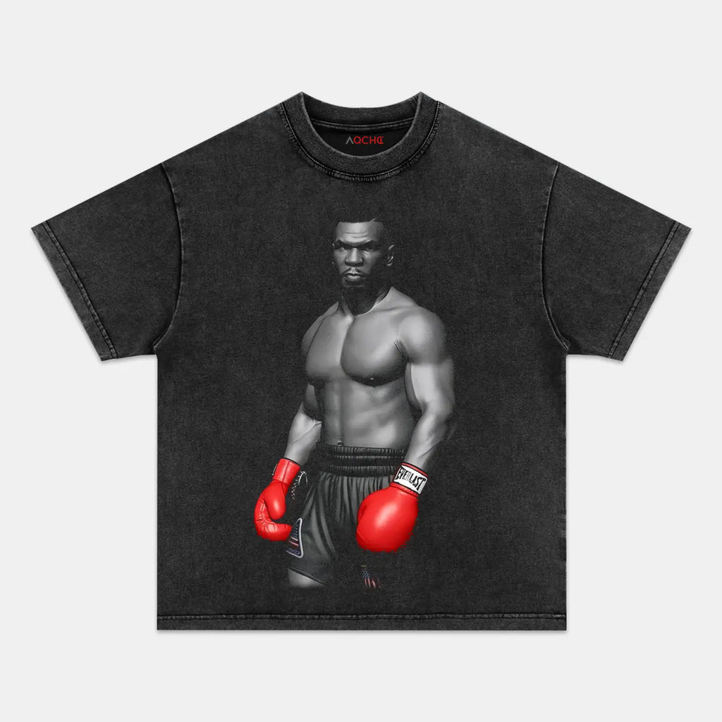 AQCHIC MIKE TYSON V7 Unisex Graphic Heavyweight Cotton Shirt