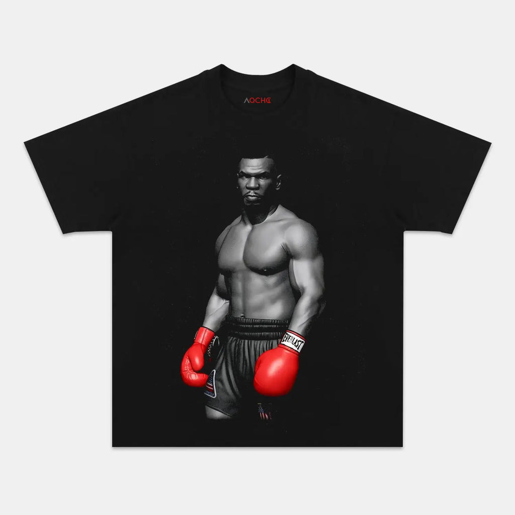 AQCHIC MIKE TYSON V7 Unisex Graphic Heavyweight Cotton Shirt