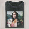 AQCHIC MONA LISA 4.0 Unisex Graphic Heavyweight Cotton Shirt