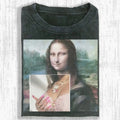 AQCHIC Mona Lisa 2.0 Unisex Graphic Heavyweight Cotton Shirt