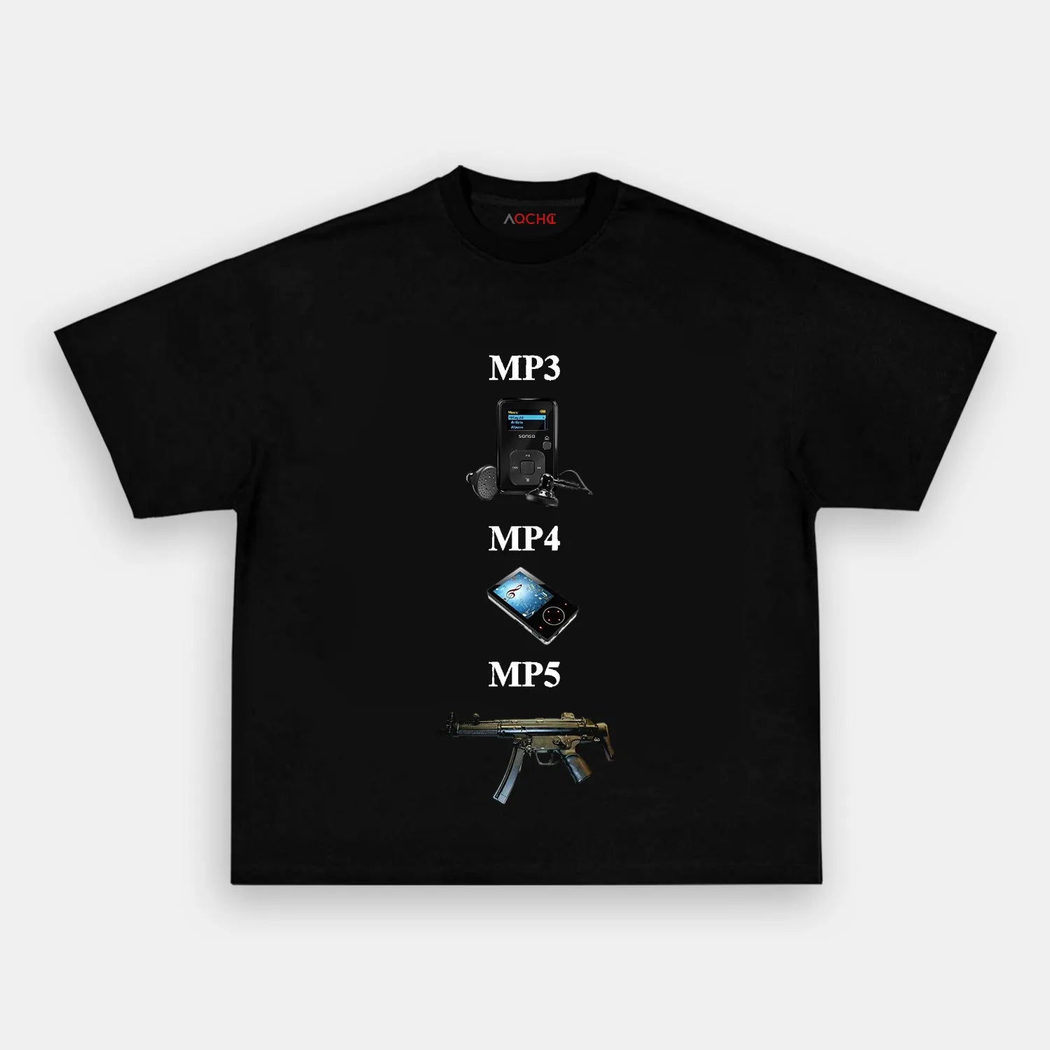 AQCHIC MP Series Unisex Graphic Heavyweight Cotton Shirt