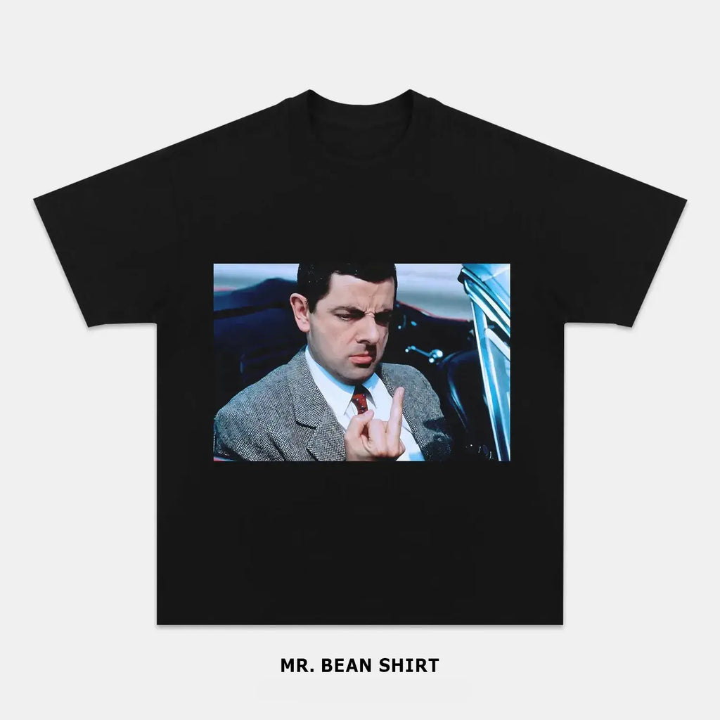 AQCHIC Mr. Bean Unisex Graphic Heavyweight Cotton Shirt