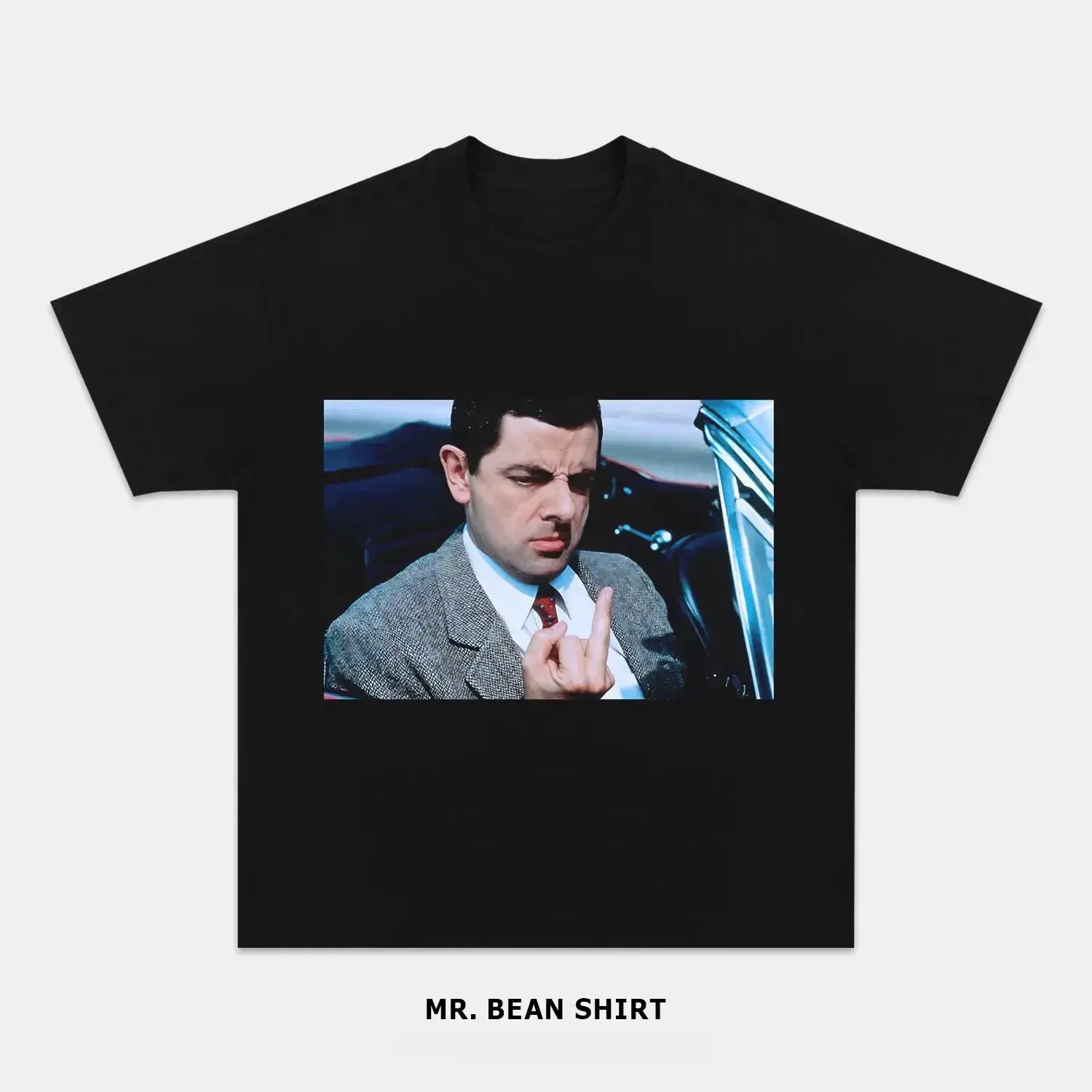 AQCHIC Mr. Bean Unisex Graphic Heavyweight Cotton Shirt