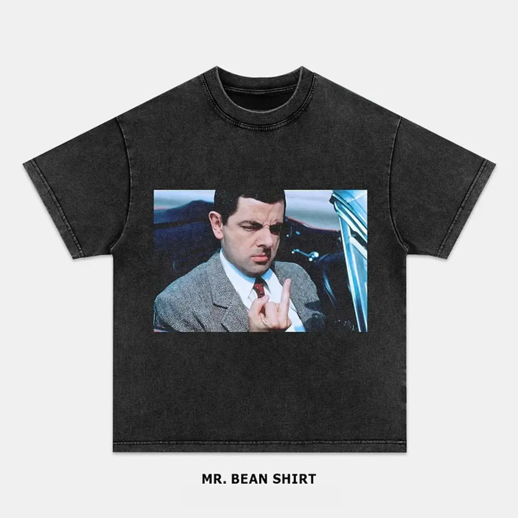 AQCHIC Mr. Bean Unisex Graphic Heavyweight Cotton Shirt