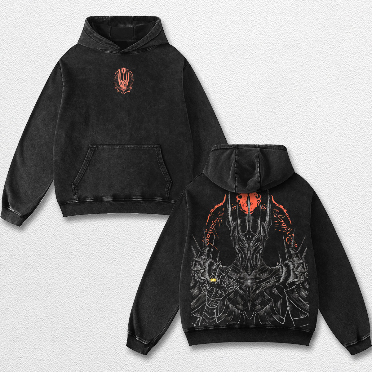 Retro The Lord of the Rings Sauron Shirt – Eye of Sauron Graphic Tee, Dark Fantasy Oversized T Shirt for  – image 3