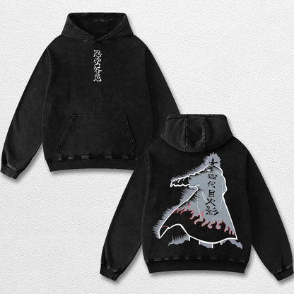 Retro Minato Namikaze Hokage - Naruto Oversize Lightweight Acid Washed Hoodie Sweatshirt Tee, Anime Graph – image 2
