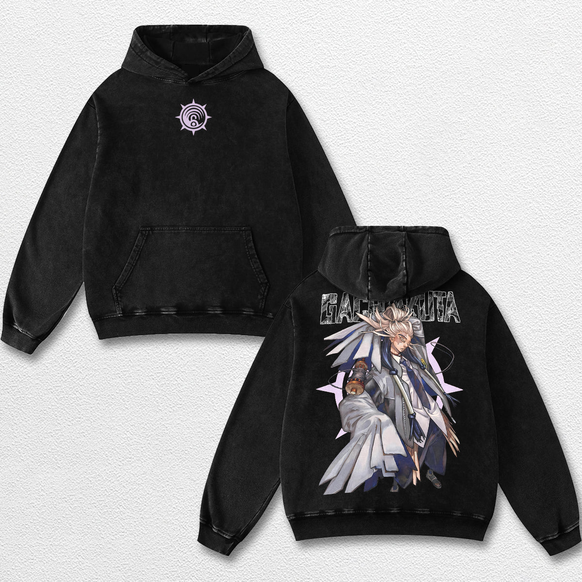 Retro Tamsy Caines - Gachiakuta Oversize Lightweight Acid Washed Hoodie Sweatshirt Tee, Anime Graphic Des – image 2