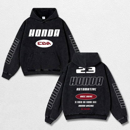 Retro Honda CBR Racing Washed Hoodie MotoGP World Champion Enthusiast Apparel Streetwear Racing Team Supe – image 1