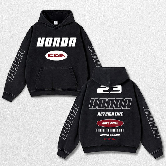 Retro Honda CBR Racing Washed Hoodie MotoGP World Champion Enthusiast Apparel Streetwear Racing Team Supe – image 1